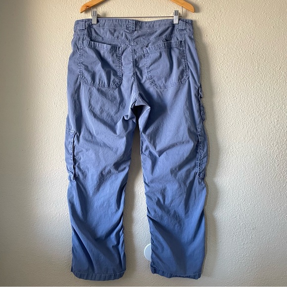 Hollister Low Rise Baggy Cargo Pants Womens 14 Blue Utility Skater Street Grunge - Picture 9 of 16